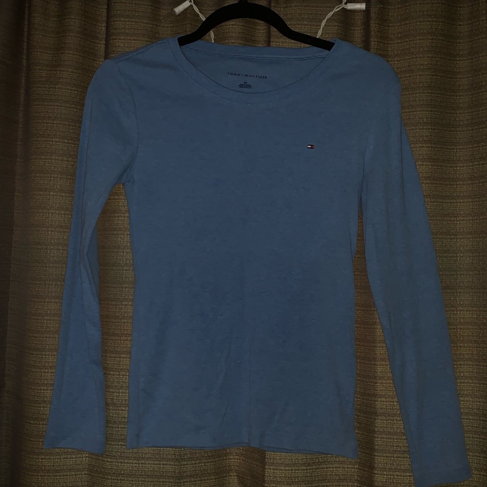 Light blue Tommy Hilfiger long sleeve tee